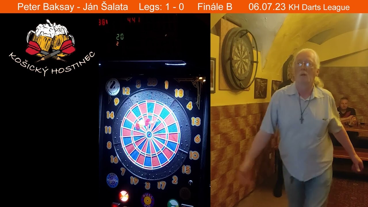 Peter Baksay - Ján Šalata 06.07.2023 (KH Darts League)