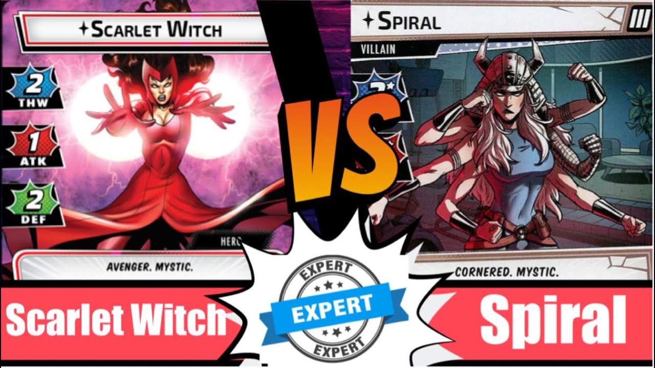 Marvel Champions | Scarlet Witch | Vs Expert Spiral | True Solo | Justice | Expert | Mojo Mania