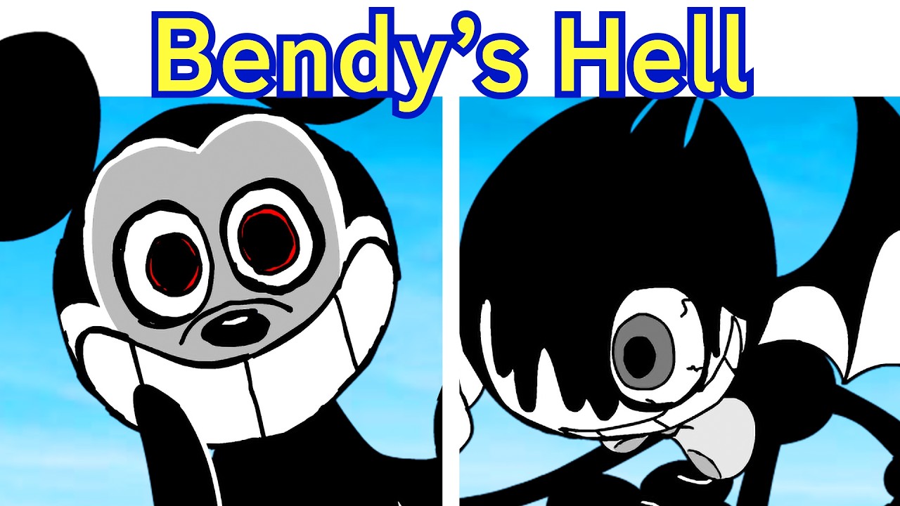 FNF BENDY vs MOUSE.AVI + Cutscenes (Bendy and the City of Hell)