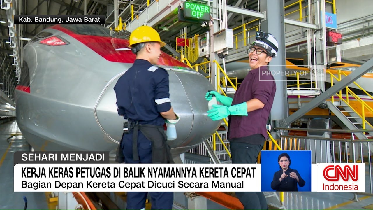 Kerja Keras Petugas di Balik Nyamannya Kereta Cepat