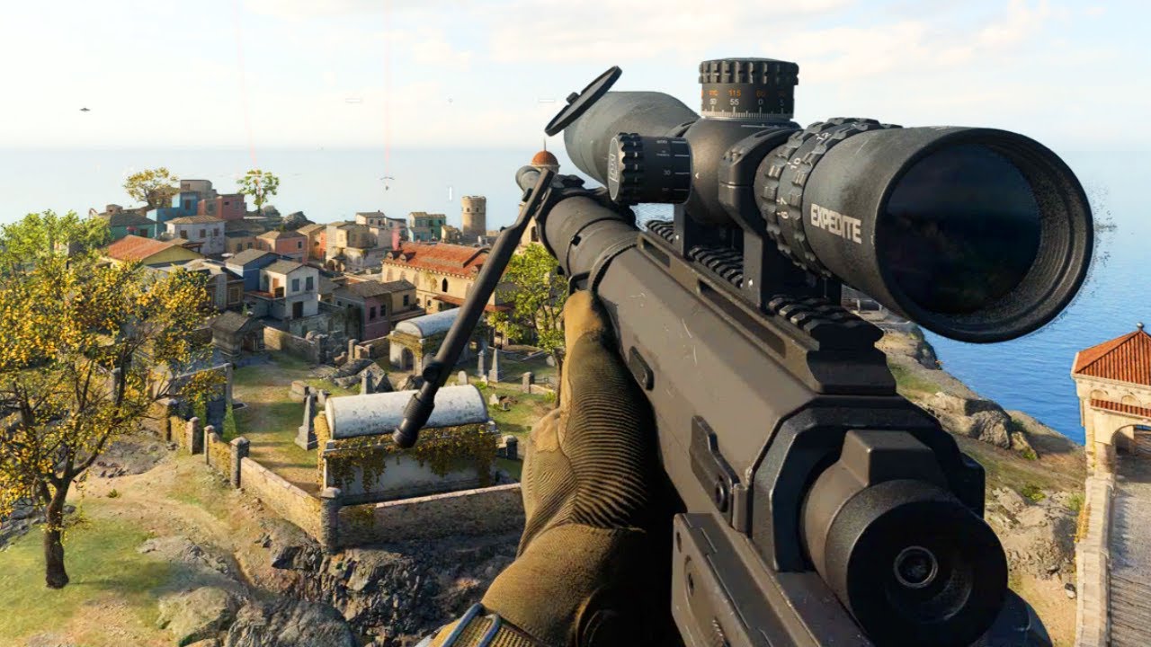 SNIPING in Warzone - MW2 Intervention and ACR Loadout in Warzone Battle Royale Solos Gameplay