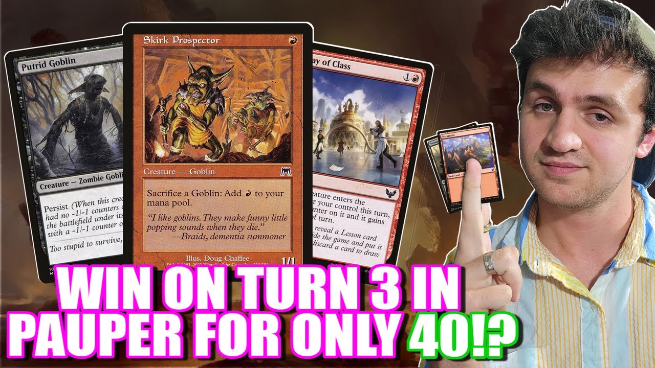 UNBOXING $40 Rakdos Goblin Combo For Pauper! Deck Tech for Magic: The Gathering
