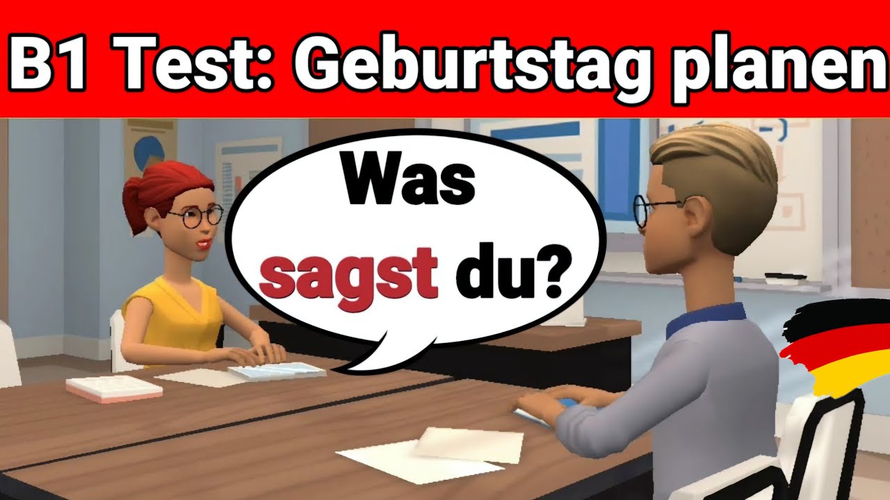 Устный экзамен по немецкому языку B1 | Планируйте что-нибудь вместе/диалог. Часть 3: День рождения