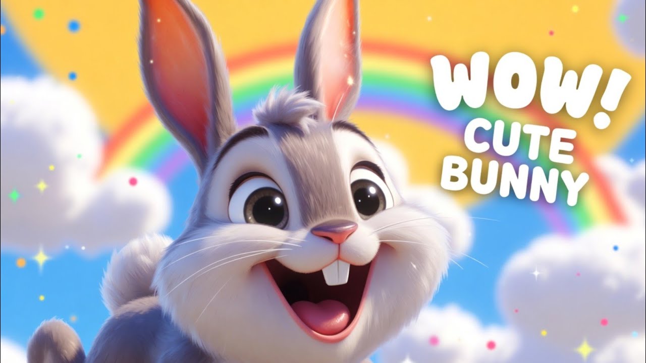 Cute Bunny Dance Song 🐰 | Fun Kids Rhyme Hindi | 3D Cartoon Nursery Rhymes | Kids Learning Video