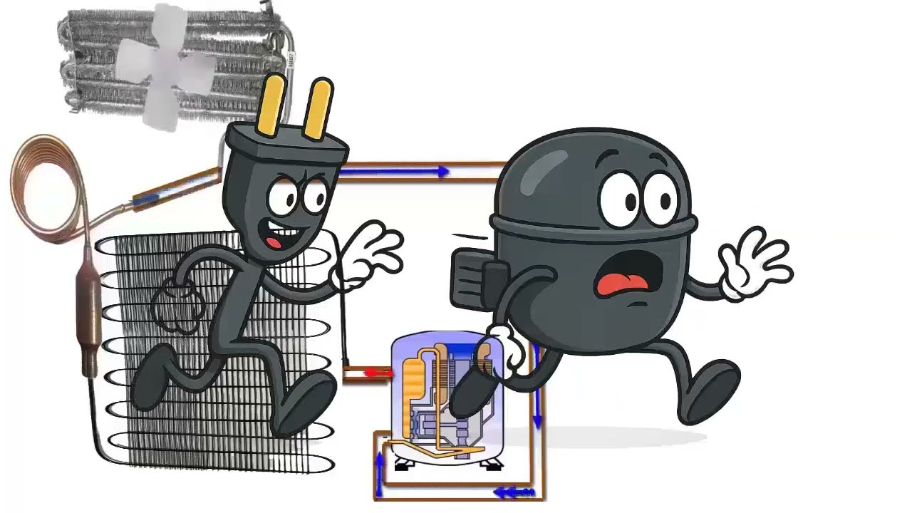 Compresor de refrigerador enciende y apaga rapidamente: 10 Causas de falla Soluciòn de problema