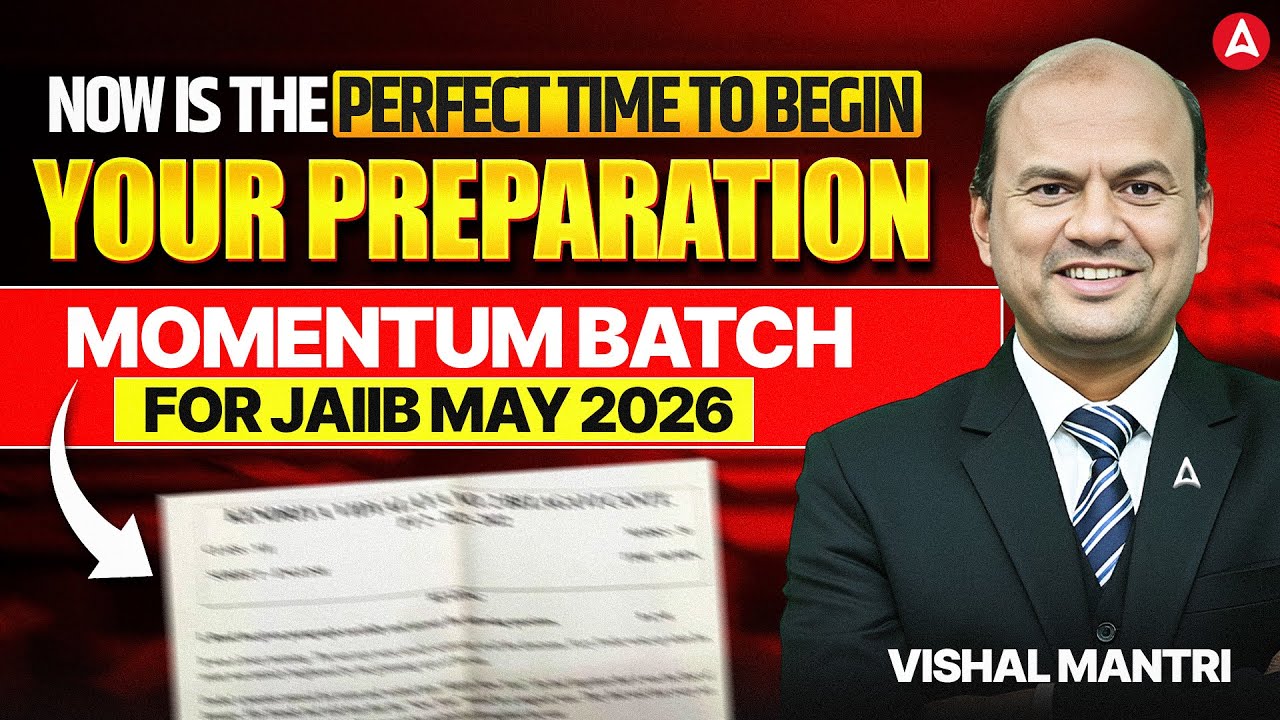 Momentum Batch for JAIIB May 2026 | Perfect Time to Begin Your Preparation Now! Vishal Mantri