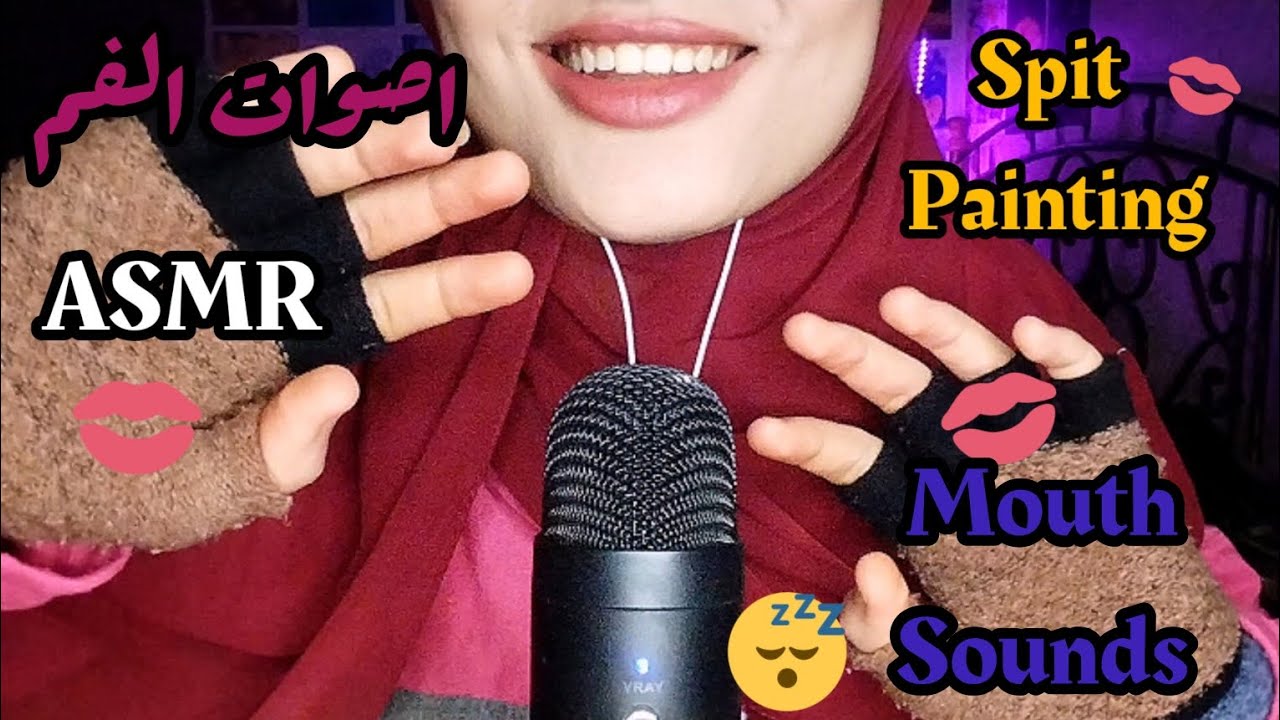 Spit Painting & Mouth Sounds _ ASMR Arabic 😴💤