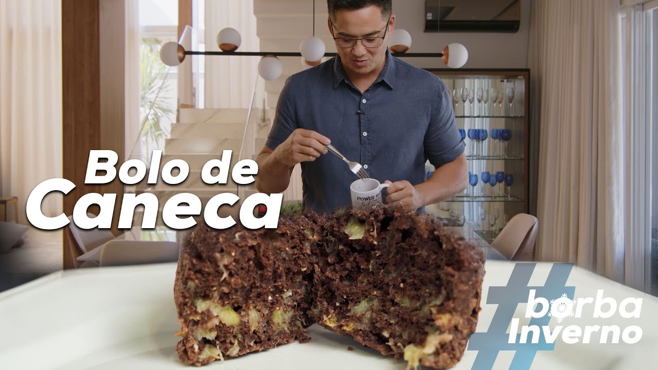 Bolo de Caneca FIT com Banana e Cacau #borbainverno com @carolborba - Rafael Aismoto