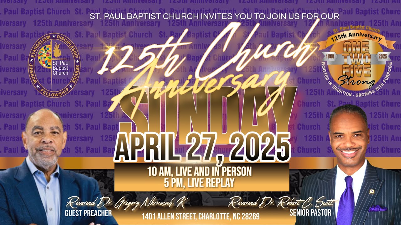 125th Church Anniversary - Guest Preacher:  Reverend Dr. Gregory Nkrumah K