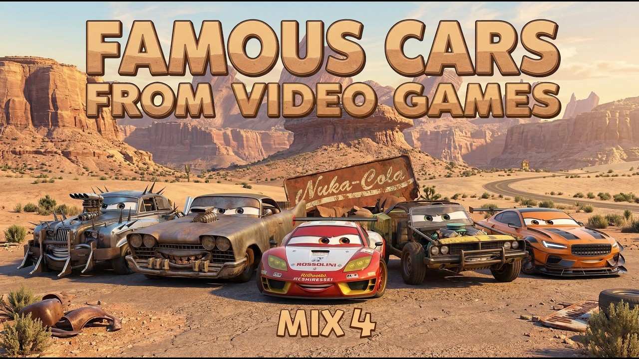 Famous Cars from Video Games Mix 4