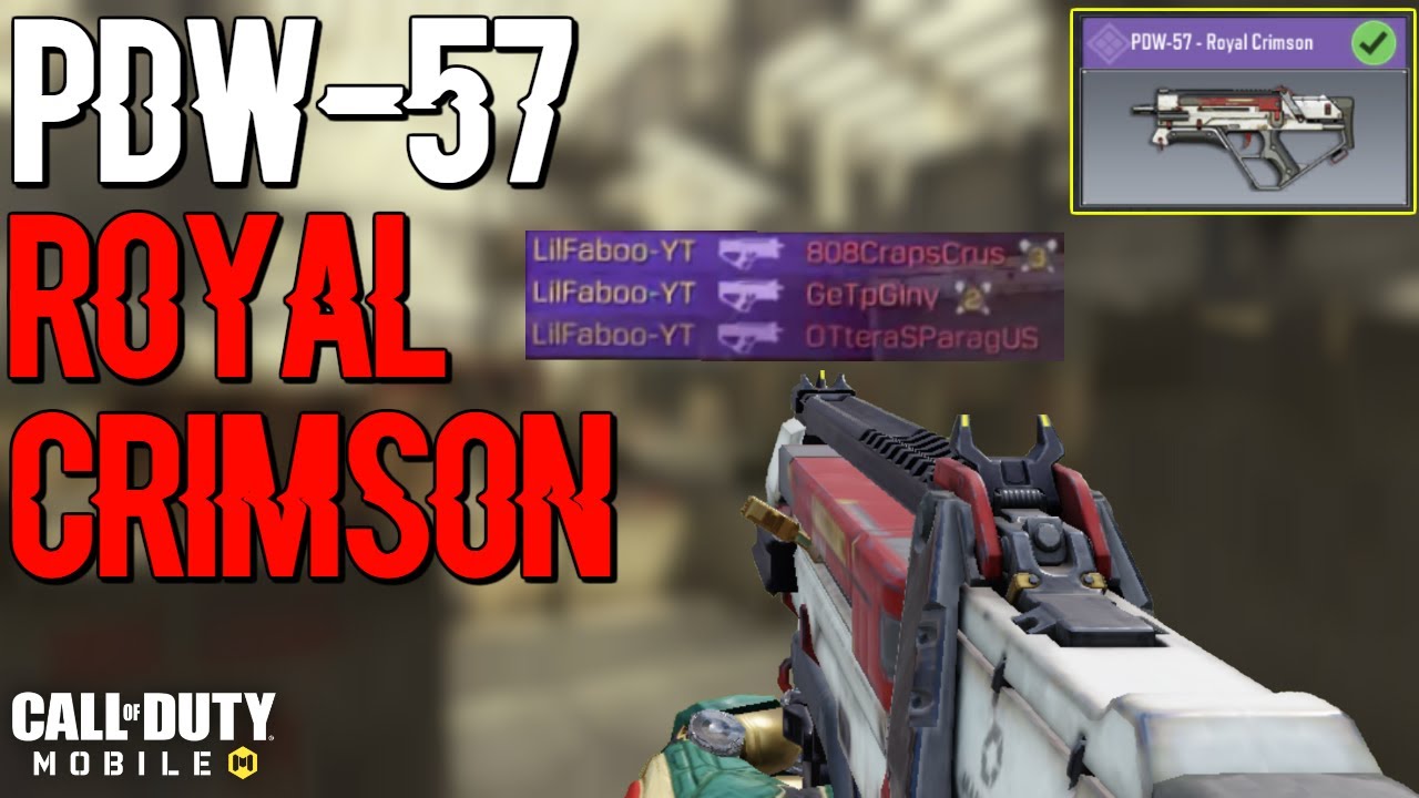 *NEW* EPIC PDW-57 ROYAL CRIMSON SKIN GAMEPLAY in CALL OF DUTY MOBILE |CREDIT STORE UPDATE | SEASON 3