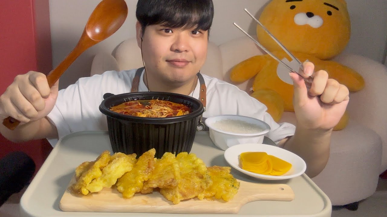 마라탕 꿔바로우 먹방 [ASMR SPICY MALATANG GUOBAOROU MUKBANG] 