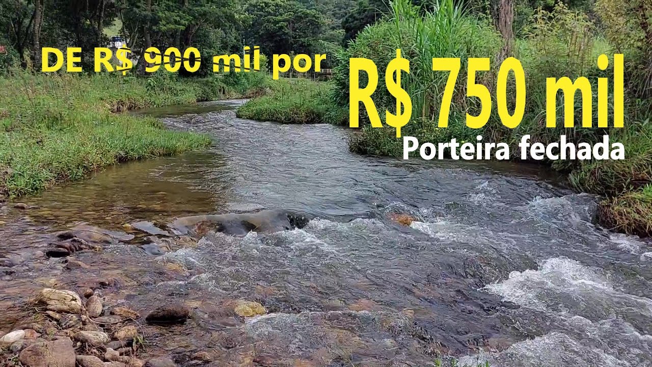 LINDA CHÁCARA DE PORTEIRA FECHADA com rio + lago + casa sobrado em Silveiras/SP