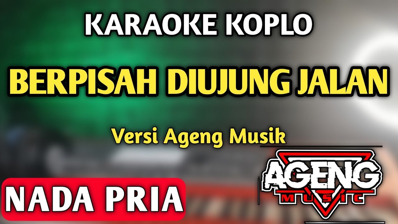 Sultan - Berpisah Diujung Jalan Karaoke Nada Pria / Cowok | Versi Dangdut Koplo Jaranan