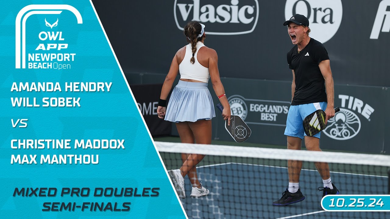 2024 The OWL APP Newport Beach Open I Hendry/Sobek vs. Maddox/Manthou | Mixed Doubles Semi-Final