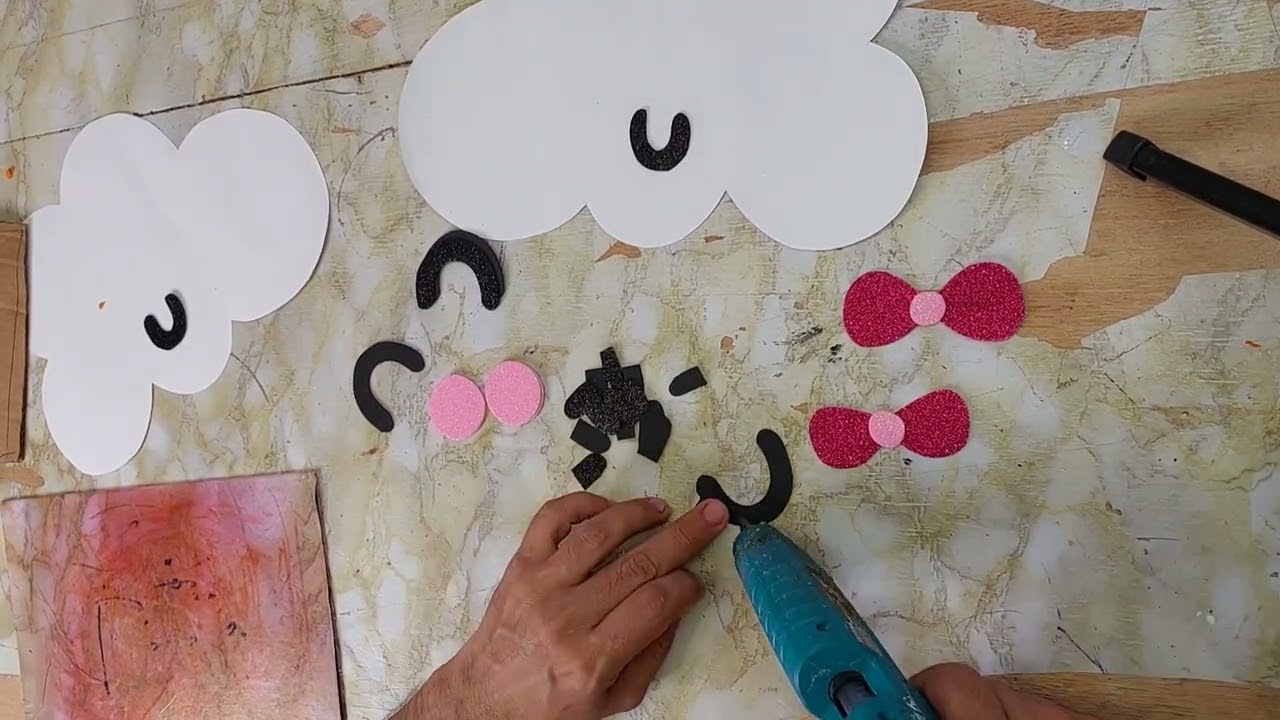 Piñata arcoiris🌈🌈🌈✨️ parte 1👉👉 como hacer la nube ☁️