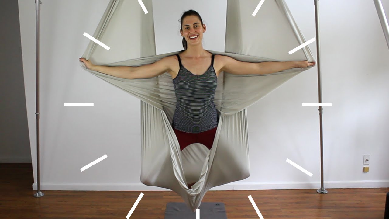 Uplift Active ♥ Aerial Hammock Pose Tutorial: Star Pose