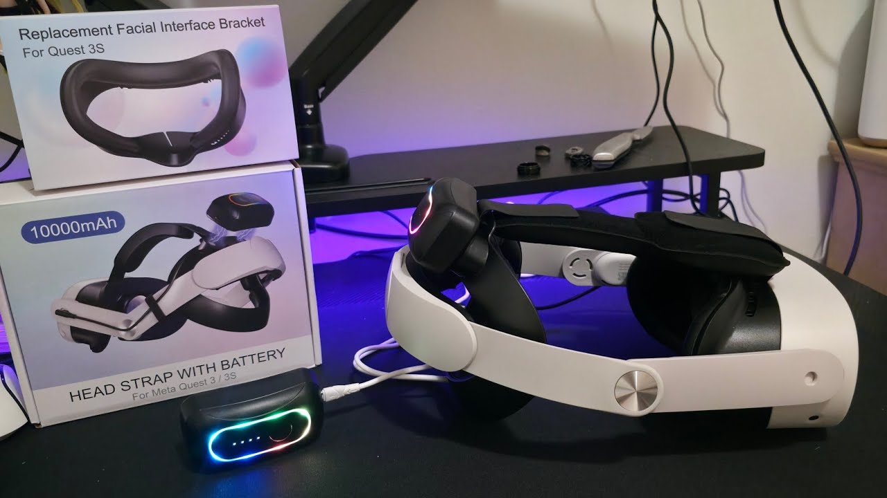 GADGETS PARA LAS METAQUEST3S[Unboxing] HEAD STRAP WITH BATTERY/REPLACEMENT FACIAL INTERFACE BRACKET.