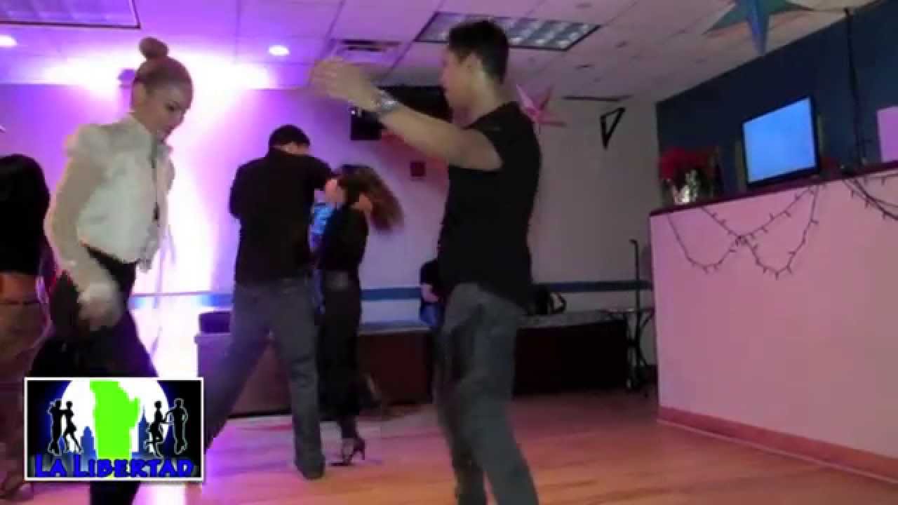Franklin Diaz & Maricruz Lora At La Libertad Salsa Social Sunday 4th 2015