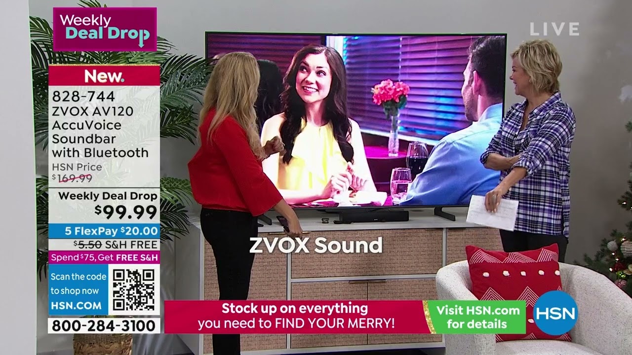 ZVOX AV120 AccuVoice Soundbar with Bluetooth