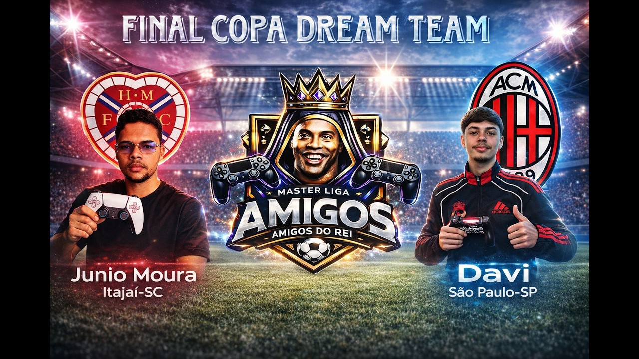 #efootball26 | JUNIO MOURA- SC -x- DAVI- SP  | FINAL DA COPA DREAM TEAM | ML AMIGOS DO REI