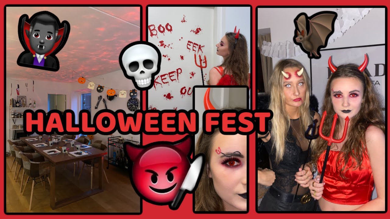 JEG LAVER DEN VILDESTE HALLOWEEN FEST! // DIY 👻