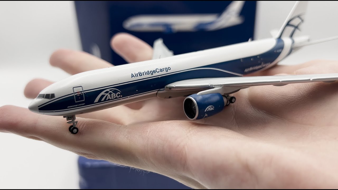 Gemini Jets AirBridgeCargo Airlines Boeing B777-200LRF 777F VQ-BAO 1:400 Scale GJABW1949 Unboxing