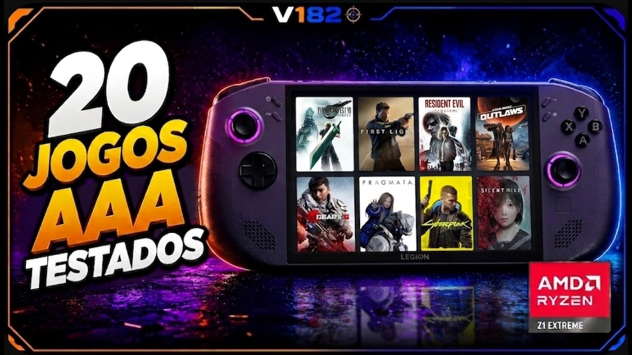 TESTEI 20 JOGOS AAA no Legion Go S Z1 Extreme com TDP em 25W!