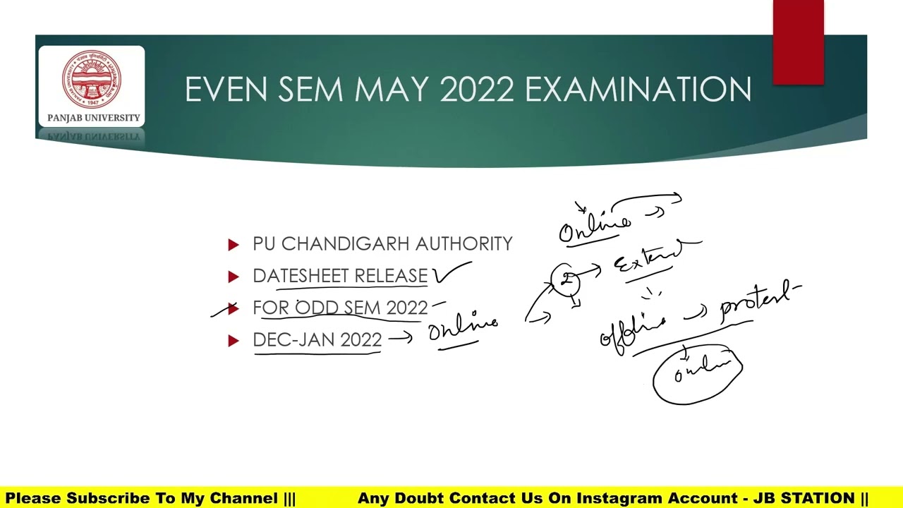 PU CHANDIAGRH NEW UPDATE