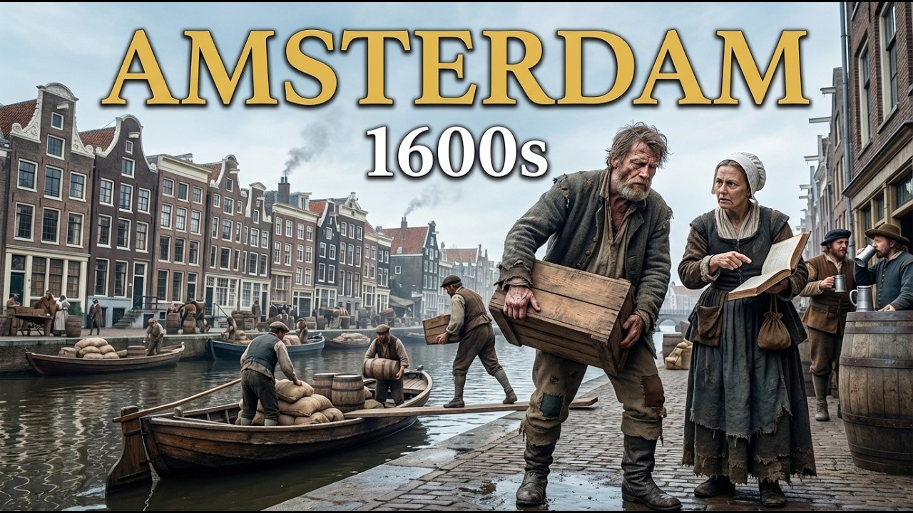 Life in Amsterdam in the 1600s &mdash; Canals, Trade and Narrow Houses | Bedtime History Relaxing