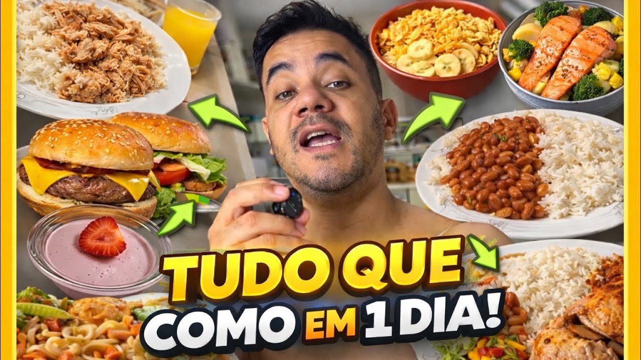 Tudo que eu como em 1 dia #comida#dieta#0açucar#comer 