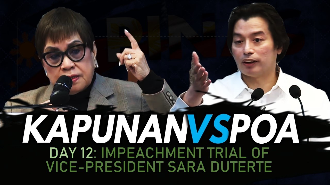 Day 12: VP Sara Duterte Impeachment Trial (4/4) MAIINIT na Cross-Examination kay Roderick Wamil