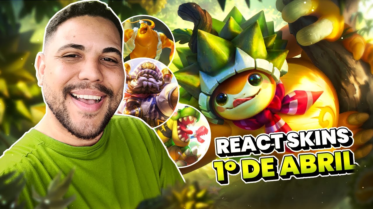 REACT: SKINS PRIMEIRO DE ABRIL | LEAGUE OF LEGENDS | LOL | JUMARGEM