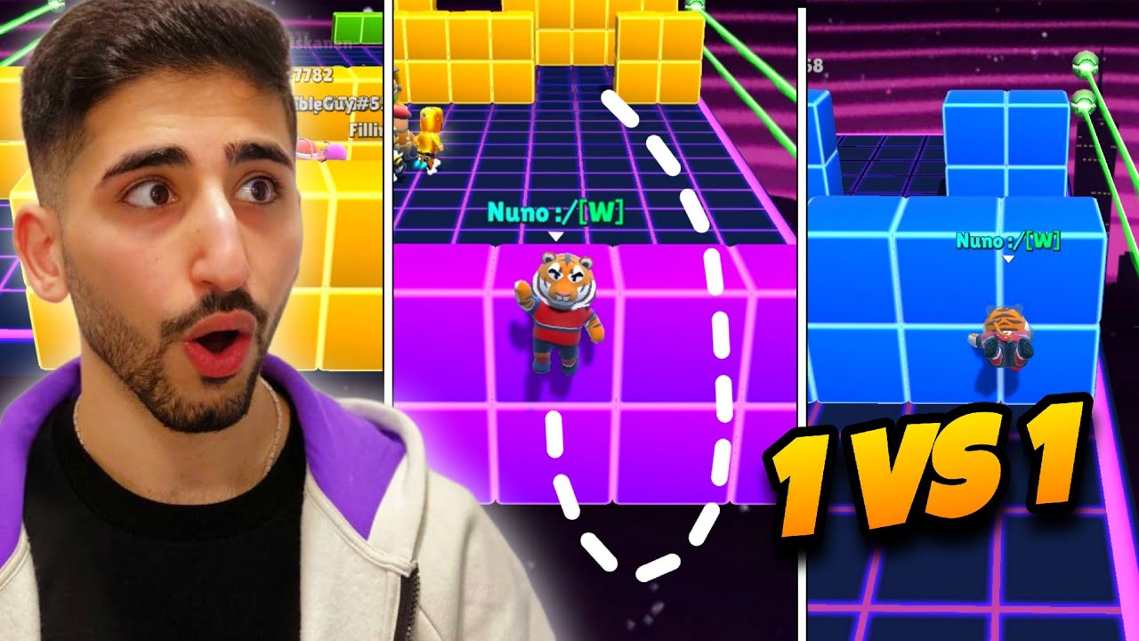 Block Dash PRO SPIELER im 1 VS 1 Stumble Guys😨😭