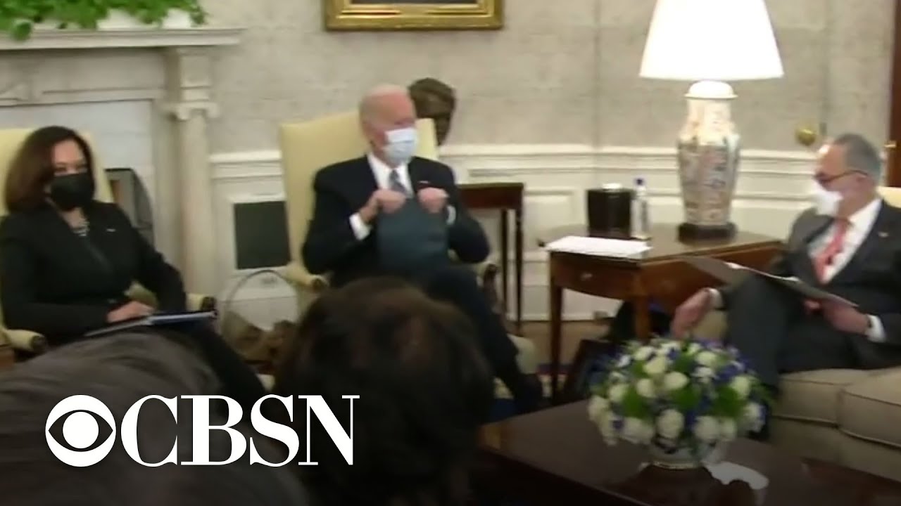 Biden meets with Democrats to discuss COVID-19 stimulus proposal