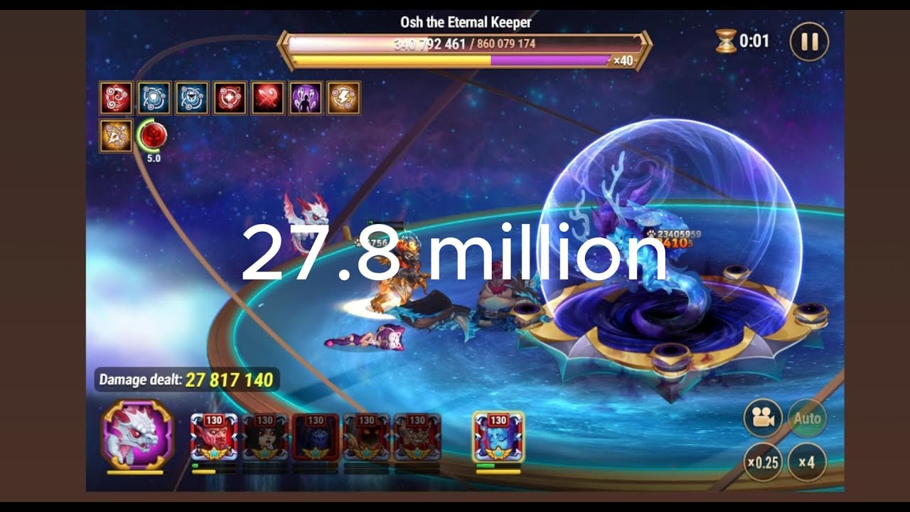 Herowars Asgard 27.8 million SOLO Jhu vs 160 boss!
