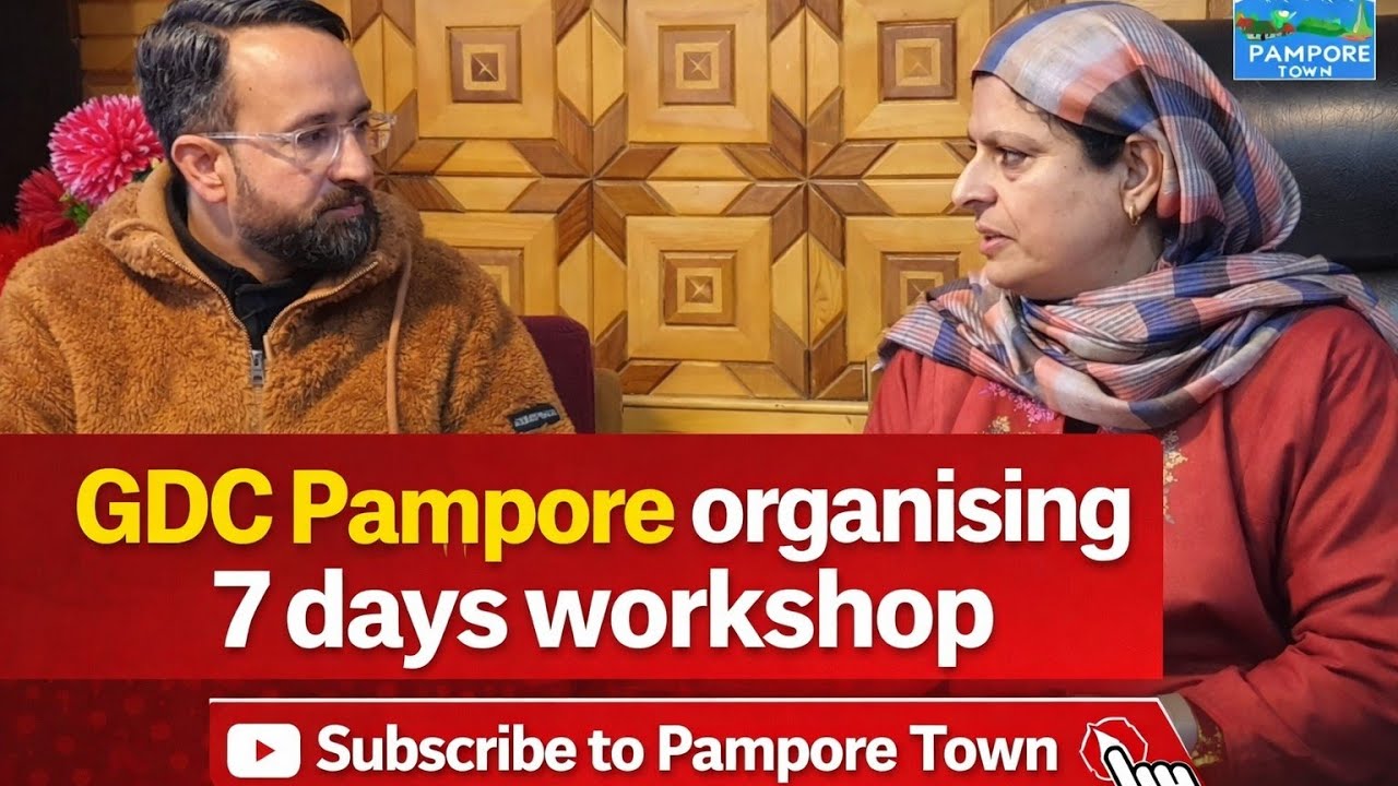 PAMPORE II #goodnews GDC Pampore is organising 7 days workshop from 9 feb. #students 