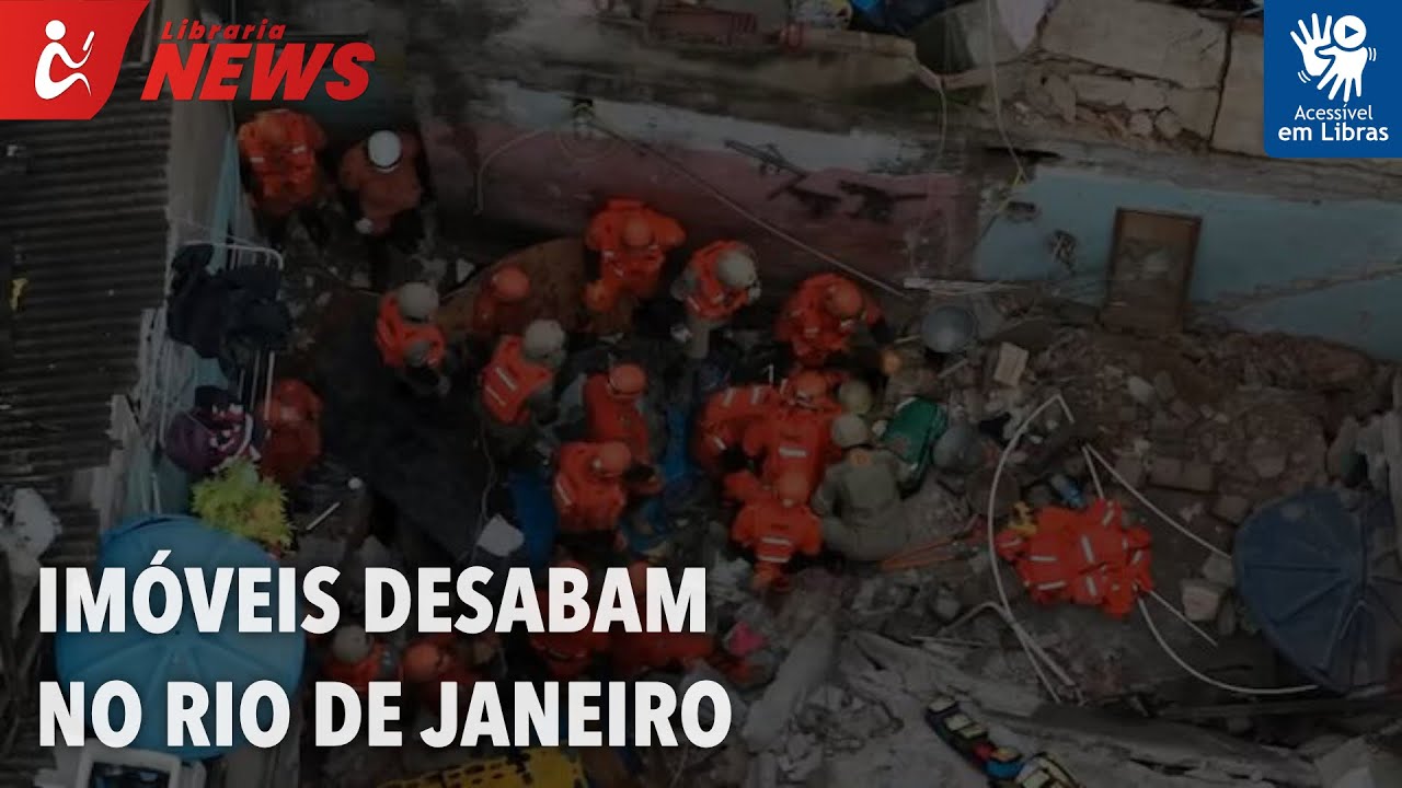 Imóveis desabam no Rio de Janeiro (Libras)