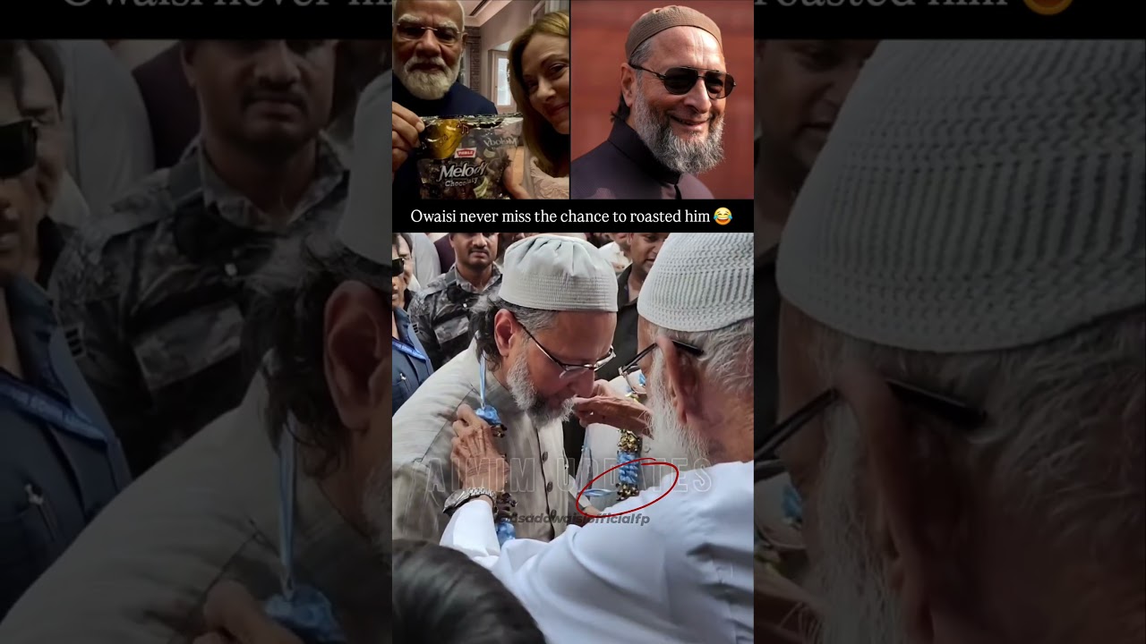 Asaduddin Owaisi never miss the chance to roasted him..😂🔥 || #owaisi #melody #viral #funny #shorts