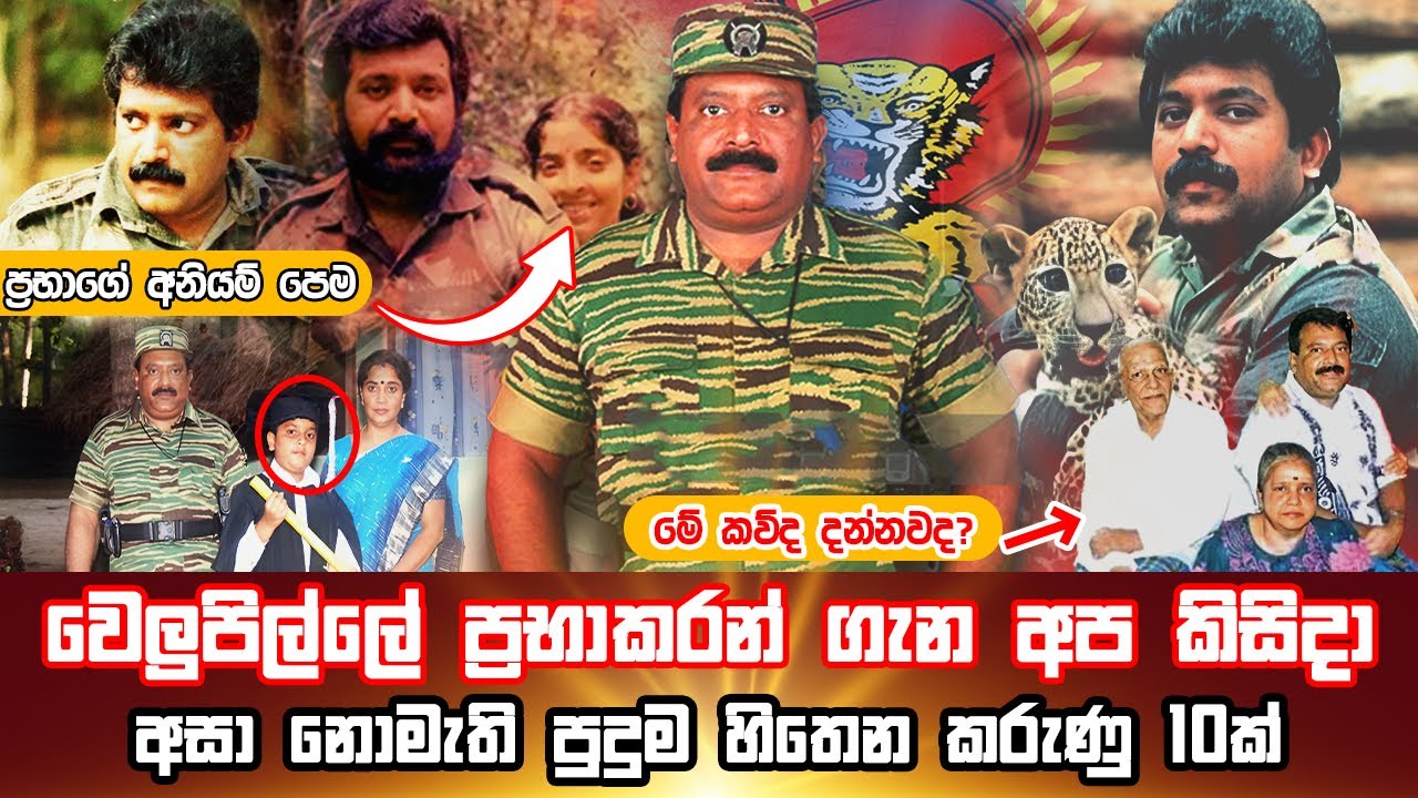 ප්‍රභාකරන් ගැන සියලු දෙනා සැගවු රහස් 10ක් ( සාක්ශි සහිතව ) Prabhakaran and LTTE's Secrets 🐅