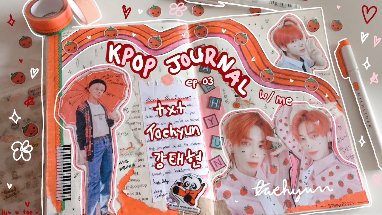🍓 kpop journal with me ep.03 // txt - taehyun bday 2021 🍓