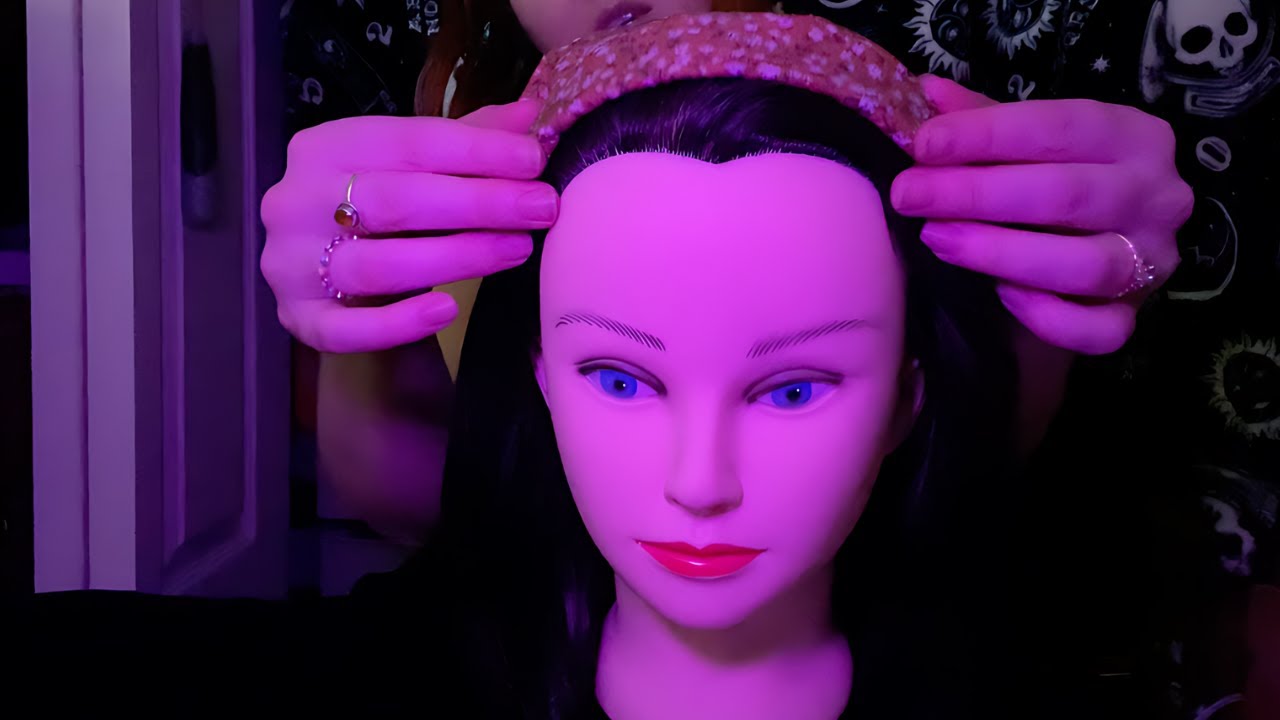 ASMR Hair Brushing, Touching, and Styling (on a mannequin)