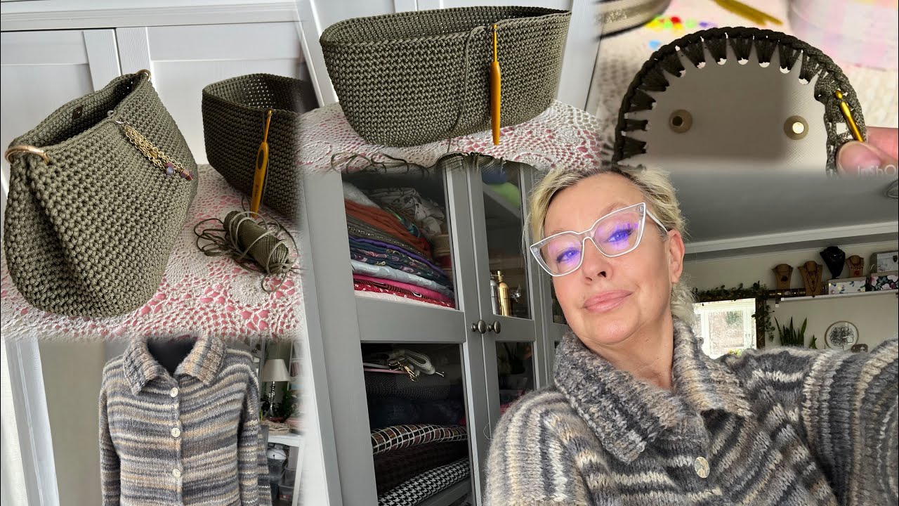 12 марта 2026 г.Моя новая работа сумочка 🧶Мой переделанный кордиган 💁🏼‍♀️на мне!