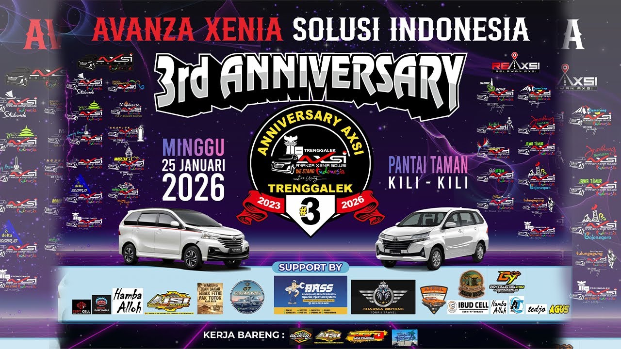 LIVE HUT KE 3 AXSI TRENGGALEK DI PANTAI KILI KILI DS WONOCOYO KEC PANGGUL TRENGGALEK VOL 1