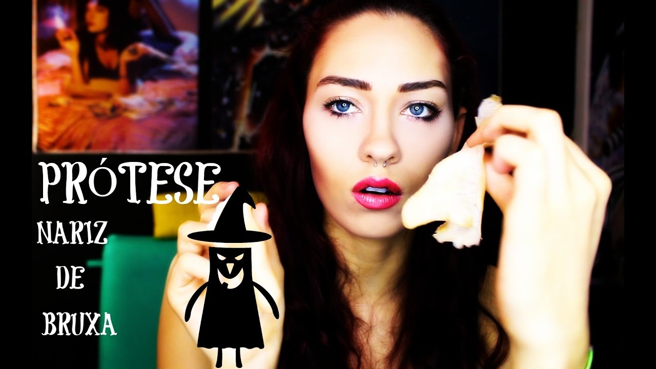 Halloween Makeup \ Faça seu próprio nariz de bruxa /