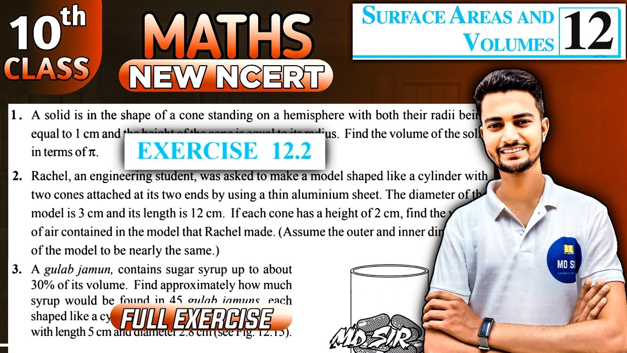 Class 10 Maths Chapter 12 | Surface Areas and Volumes | Exercise 12.2 Solutions