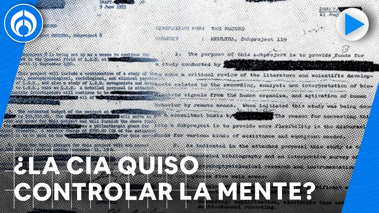 &iquest;Qu&eacute; oculta la CIA sobre el Proyecto MK Ultra?