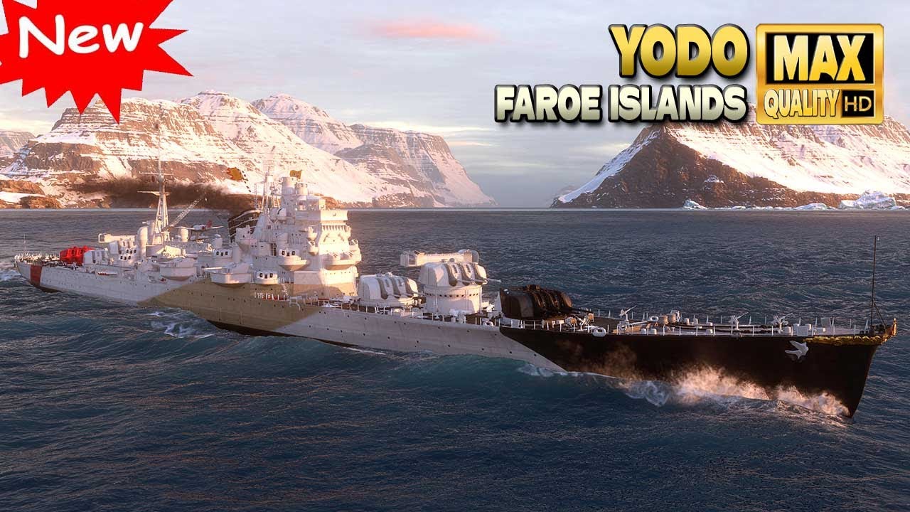 Новый крейсер Yodo на карте Фарерские острова - World of Warships