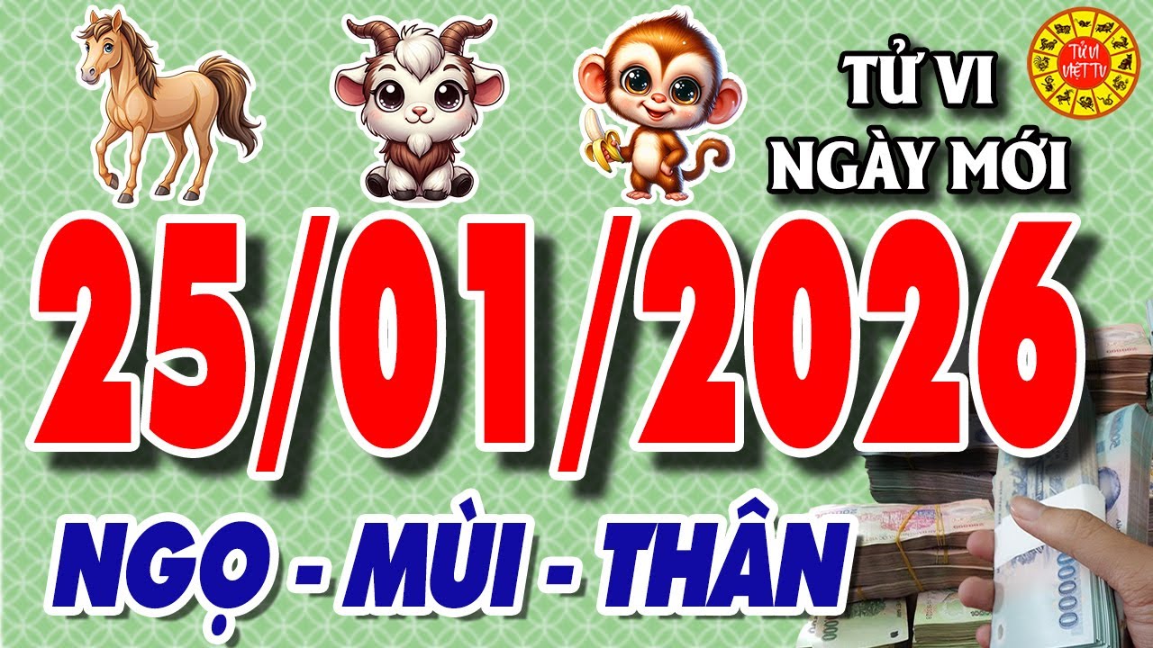 Tử vi tuổi NGỌ - MÙI - THÂN ngày 25/1/2025 - Thần Tài Gõ Cửa | Tử Vi Việt TV