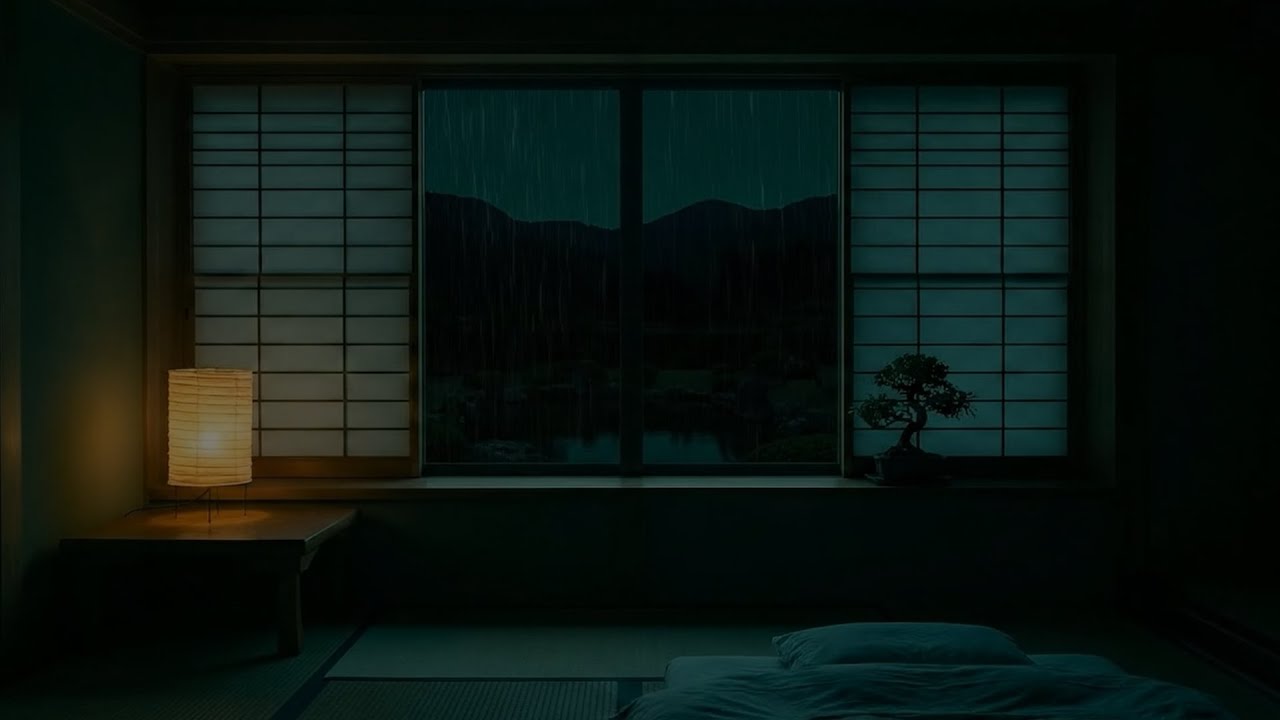 Soothing Rain Sounds 🌙 Calm Your Mind | Sleep, Meditation & Focus at Night